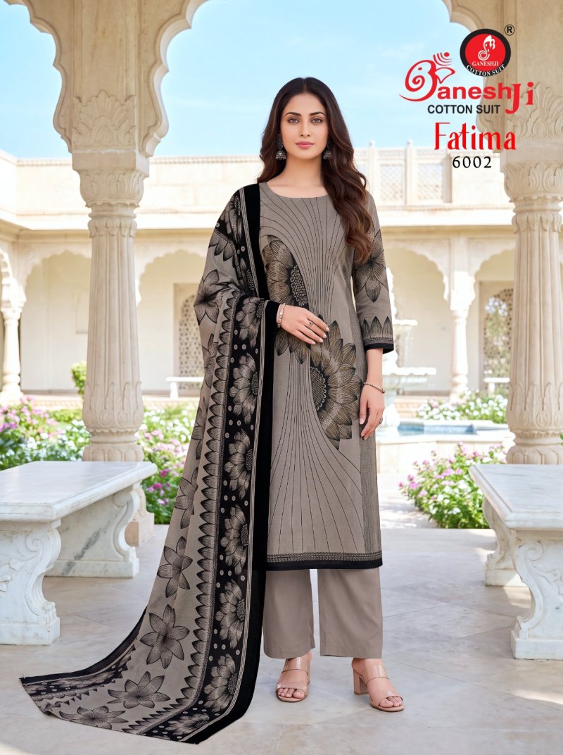 Fatima Vol 6 By Ganeshji Cotton Printed Pakistani Dress Material